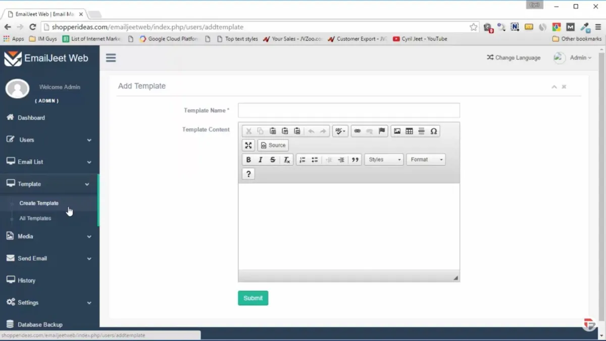 Interface Email Jeet: fonctionnalités, prix, alternatives