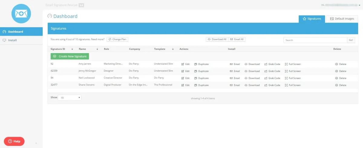 Notre avis sur Email Signature Rescue : un logiciel d'emailing et newsletters (marketing par email) à découvrir