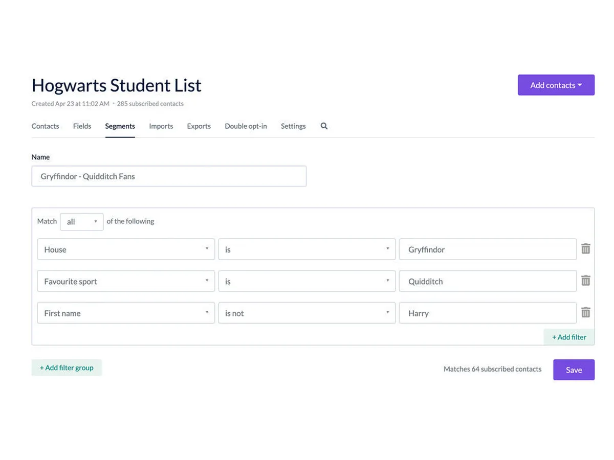 Interface Emailoctopus: fonctionnalités, prix, alternatives