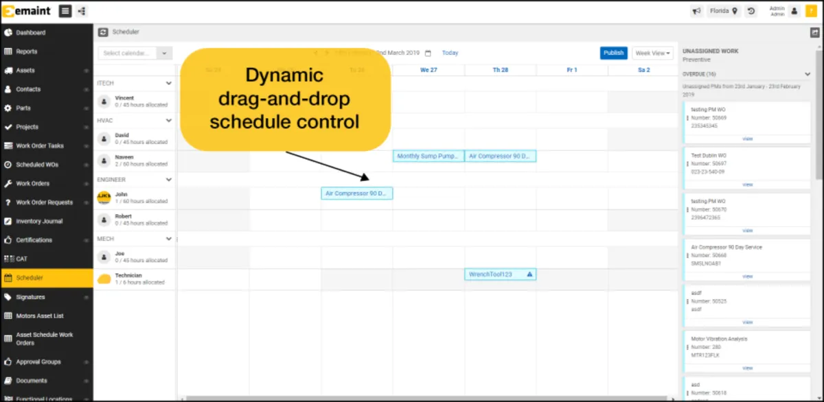 Interface eMaint CMMS: fonctionnalités, prix, alternatives