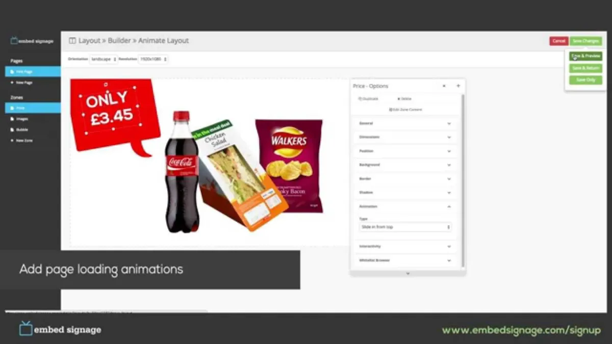 Notre avis sur embed signage : un logiciel d'affichage numérique (digital signage) à découvrir