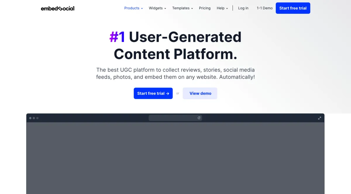 Interface EmbedSocial : fonctionnalités, prix, alternatives