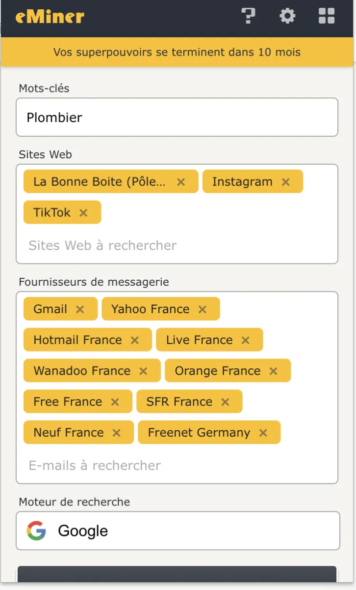 Notre avis sur eMiner : un logiciel de génération de leads (lead generation) à découvrir
