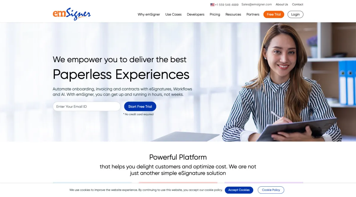 Interface emsigner : fonctionnalités, prix, alternatives