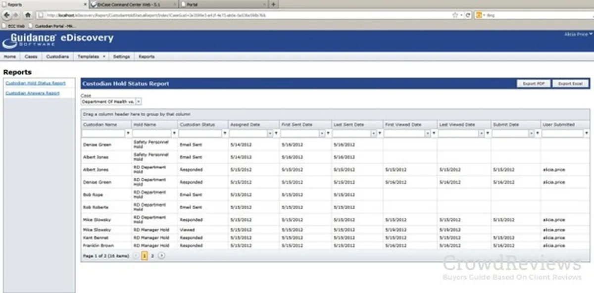Encase eDiscovery: avis sur le logiciel de découverte de données (data discovery): fonctionnalités, avantages, inconvénients et tarifs