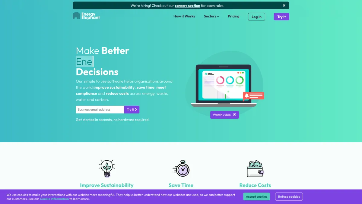 Interface EnergyElephant : fonctionnalités, prix, alternatives