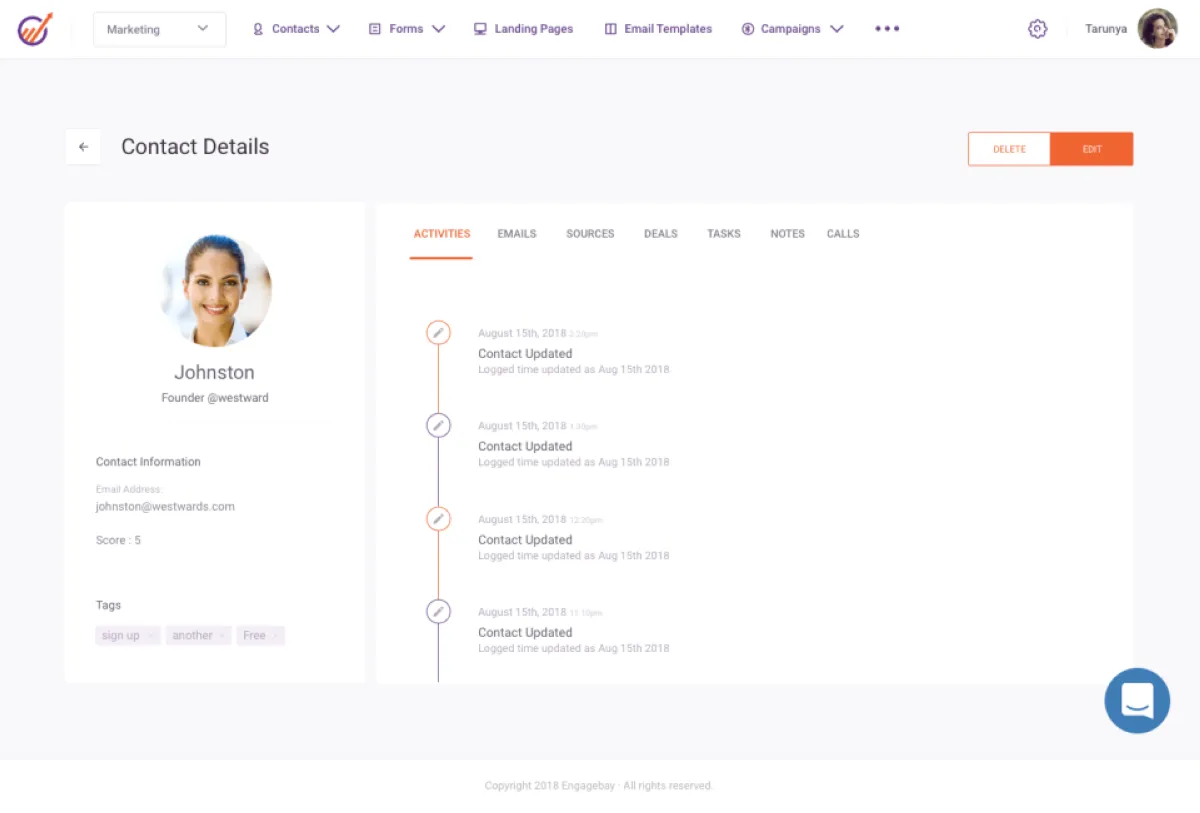 Notre avis sur EngageBay CRM : un logiciel CRM à découvrir