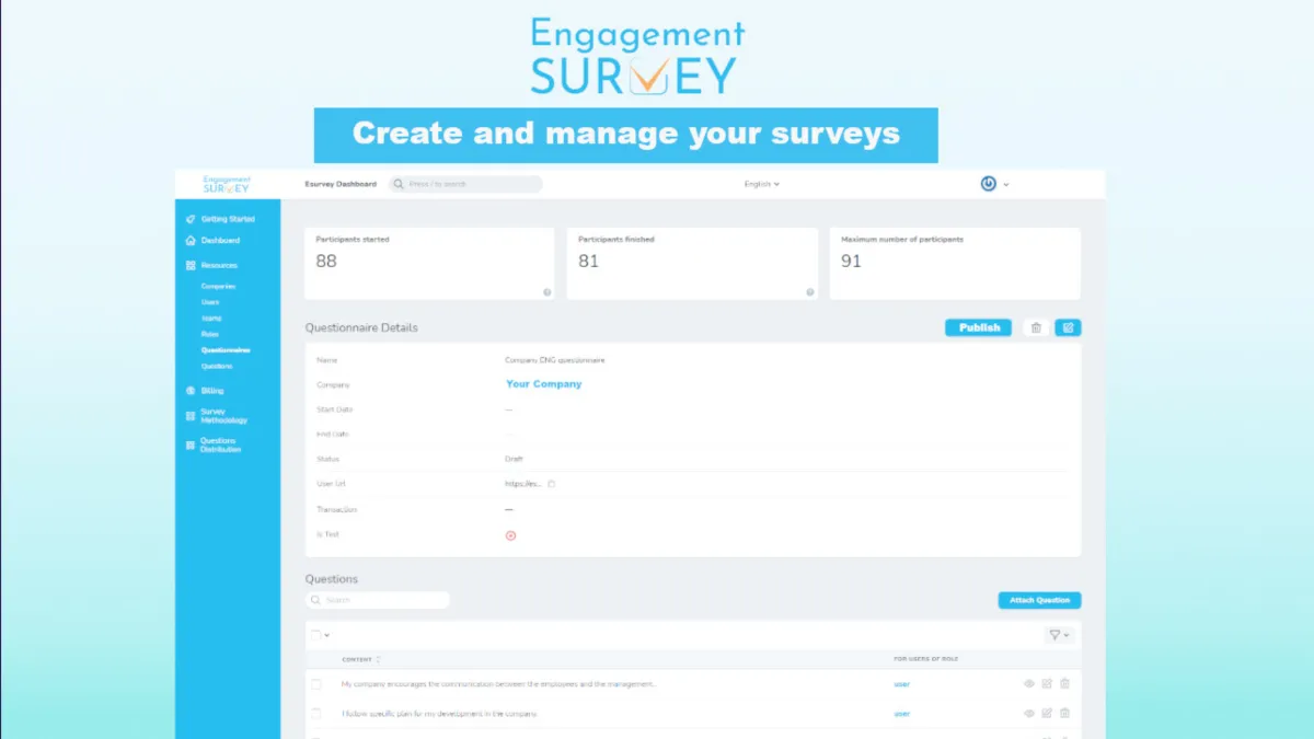Interface Engagement Survey: fonctionnalités, prix, alternatives
