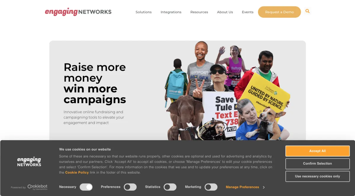 Interface Engaging Networks : fonctionnalités, prix, alternatives