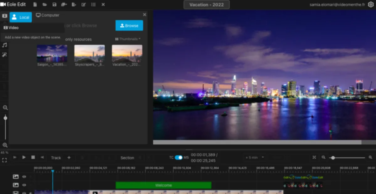 EoleEdit: avis sur le logiciel de montage vidéo: fonctionnalités, avantages, inconvénients et tarifs