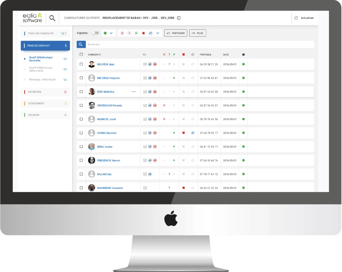 Notre avis sur Eolia Recrutement : un logiciel de recrutement à découvrir