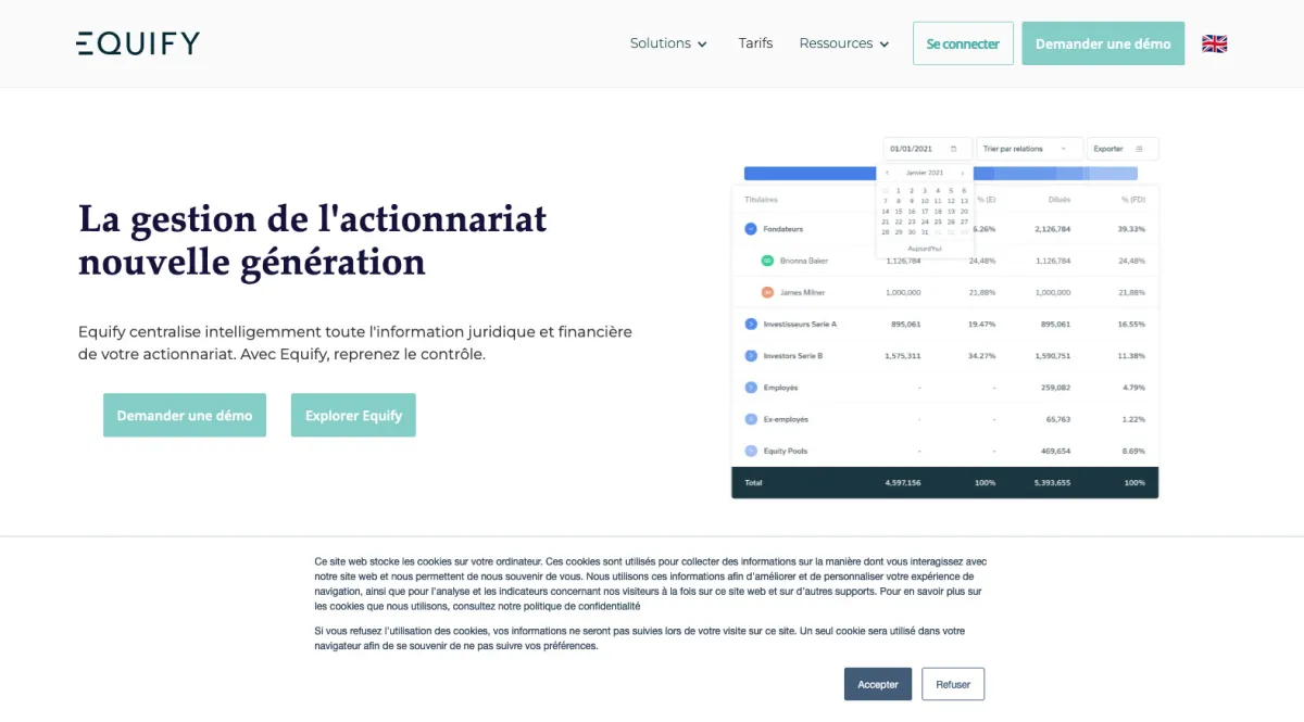 Interface Equify : fonctionnalités, prix, alternatives