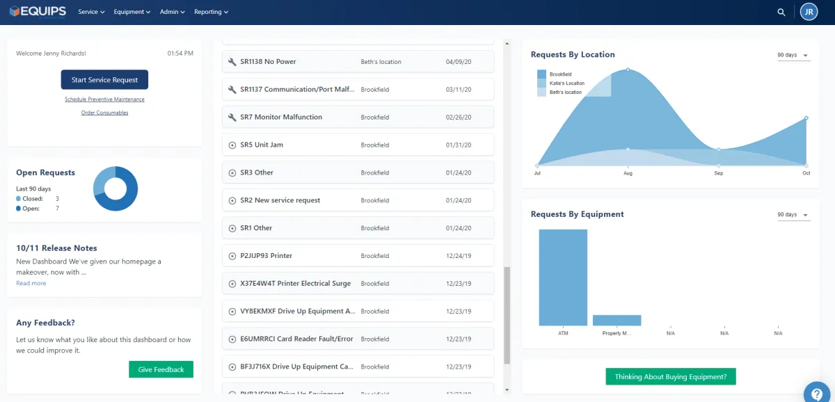 Notre avis sur Equips : un logiciel GMAO / CMMS / maintenance préventive à découvrir