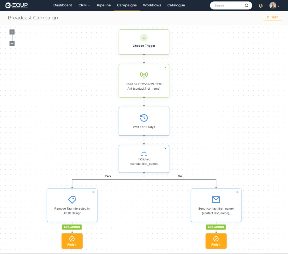 Interface EQUP: fonctionnalités, prix, alternatives