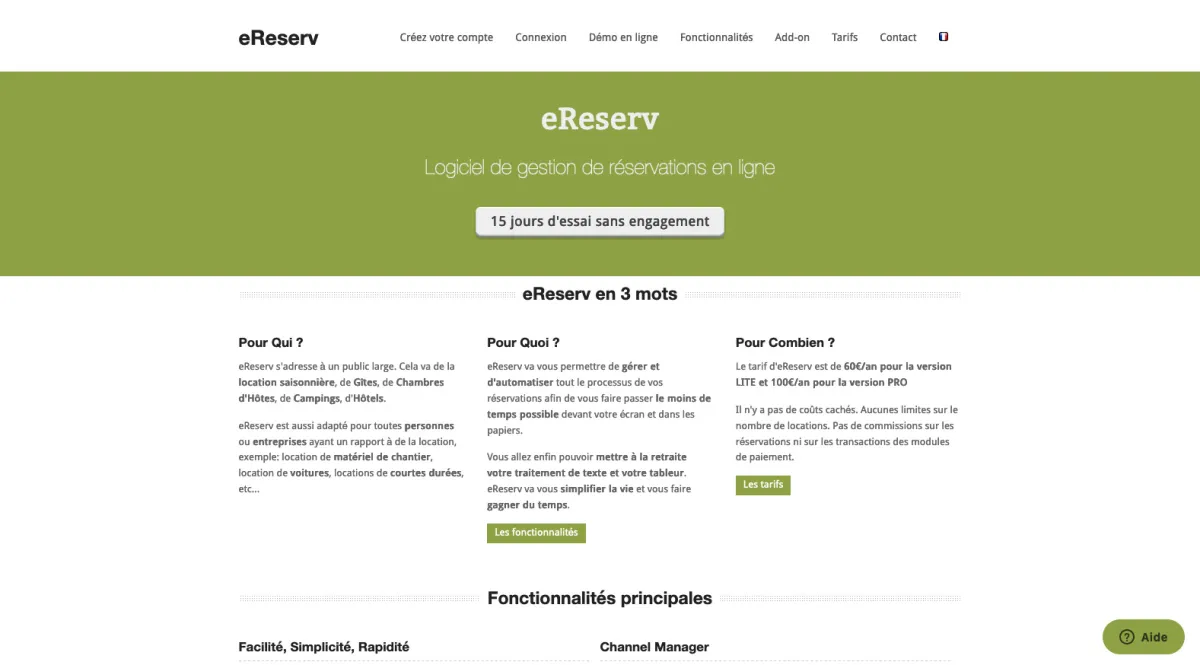Interface eReserv : image, ergonomie, alternatives Interface eReserv : image, ergonomie, alternatives