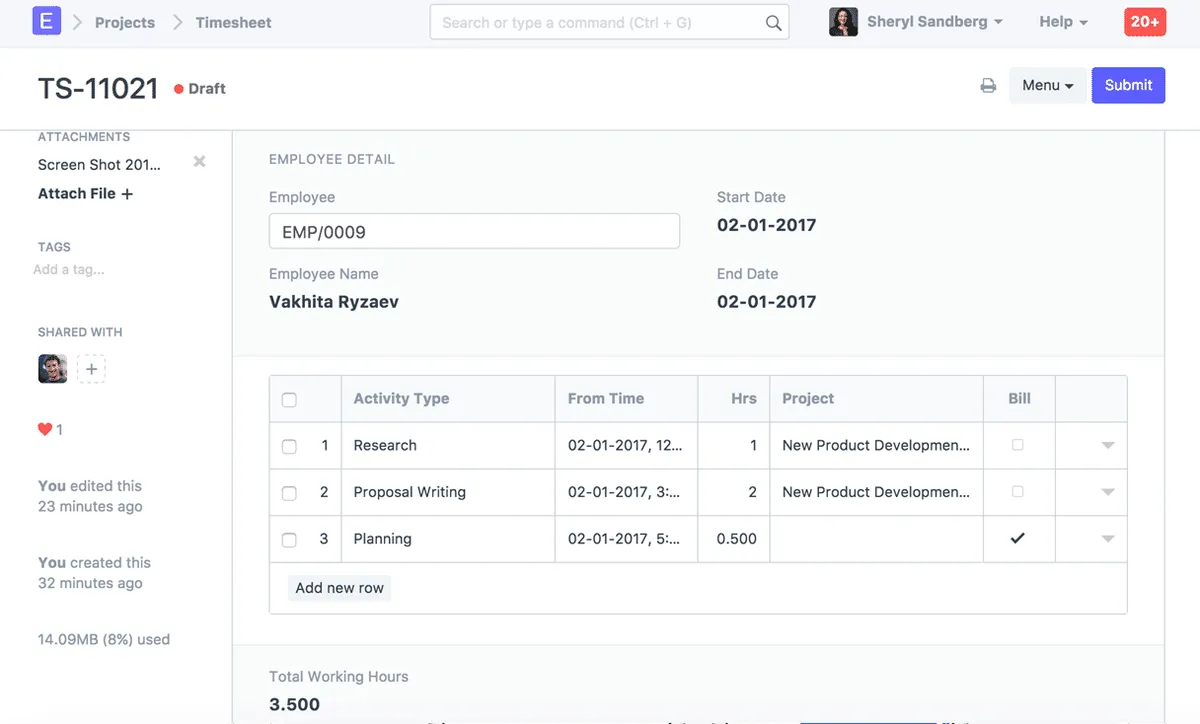 Interface ERPNext: fonctionnalités, prix, alternatives