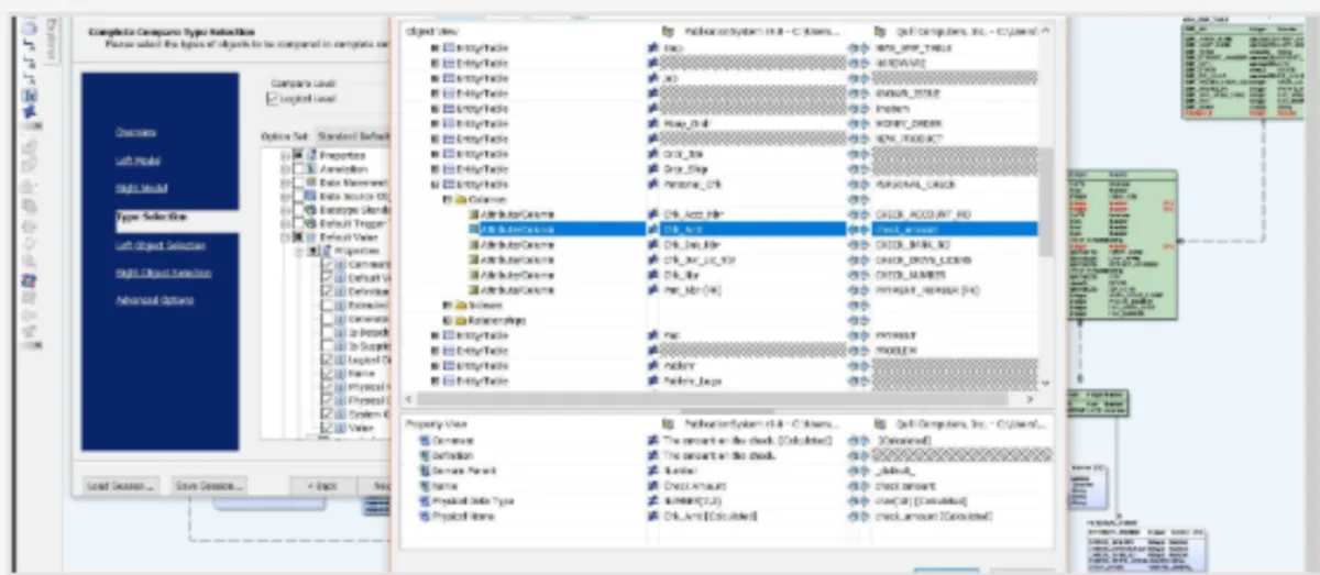 Interface erwin Data Modeler: fonctionnalités, prix, alternatives