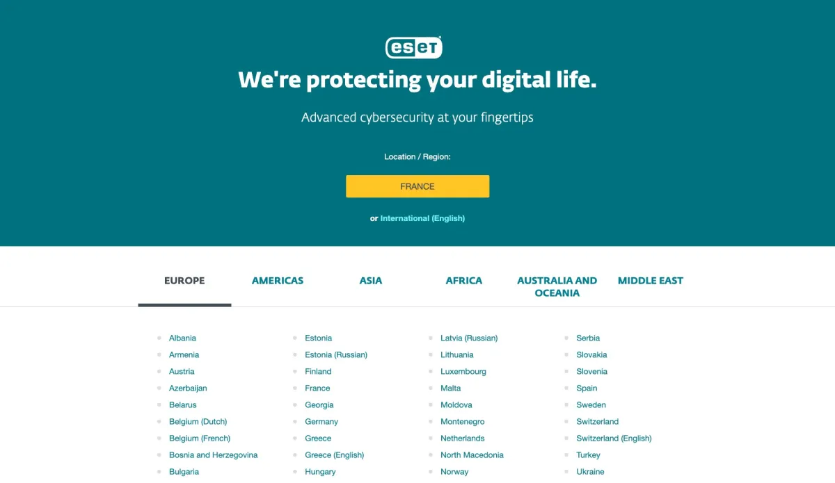 Interface ESET Endpoint : fonctionnalités, prix, alternatives
