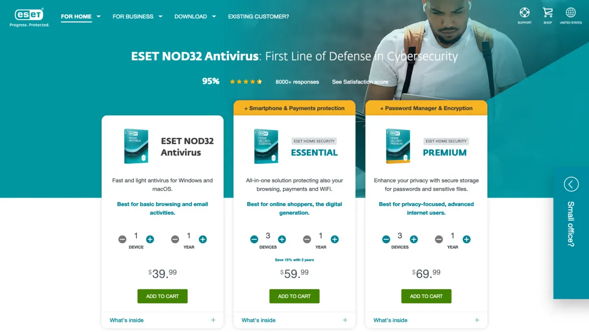 Interface Eset NOD32 Antivirus : image, ergonomie, alternatives Interface Eset NOD32 Antivirus : image, ergonomie, alternatives