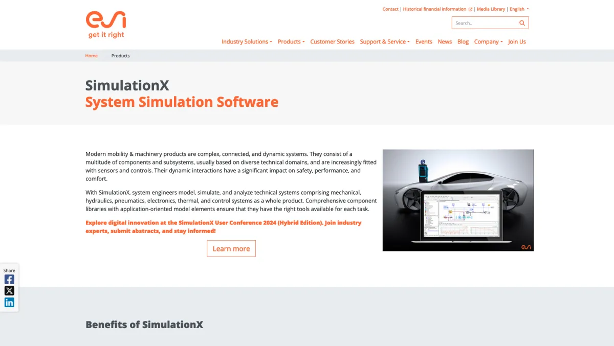 Interface Esi Group : fonctionnalités, prix, alternatives