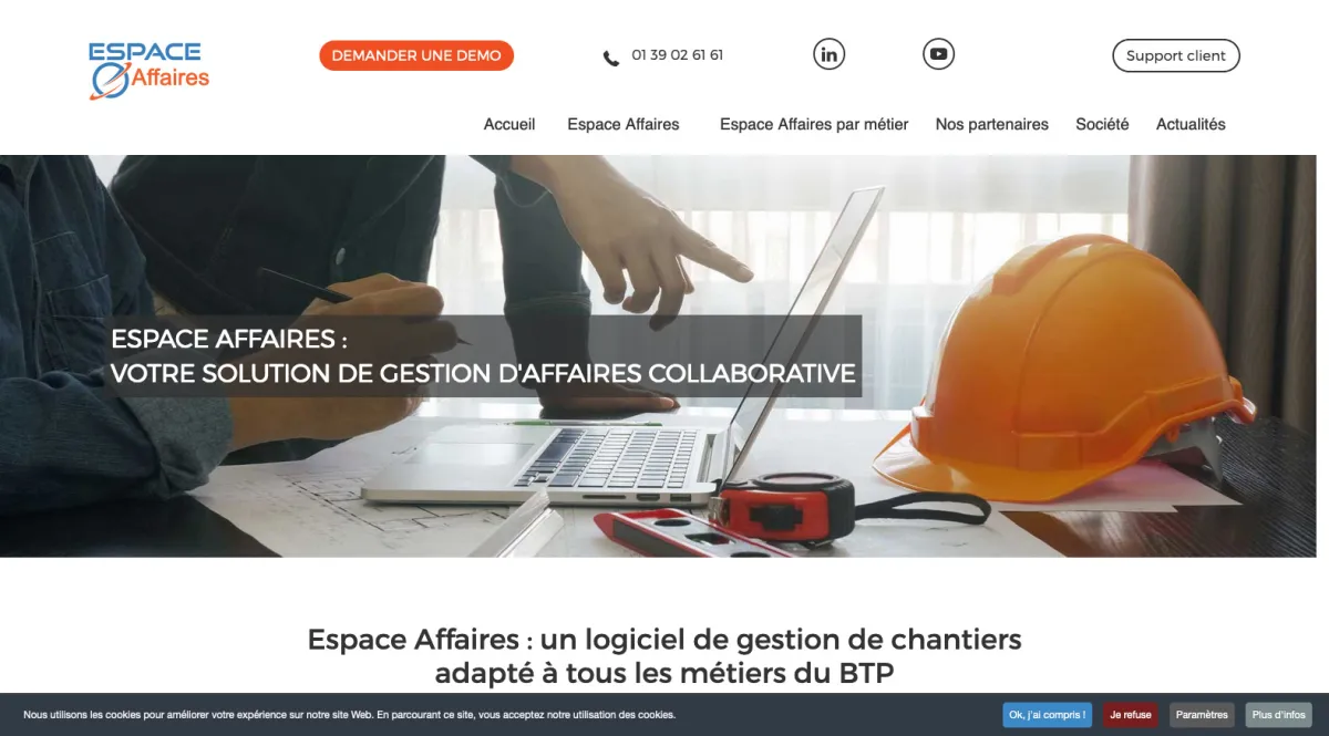 Interface Espace Affaires : fonctionnalités, prix, alternatives