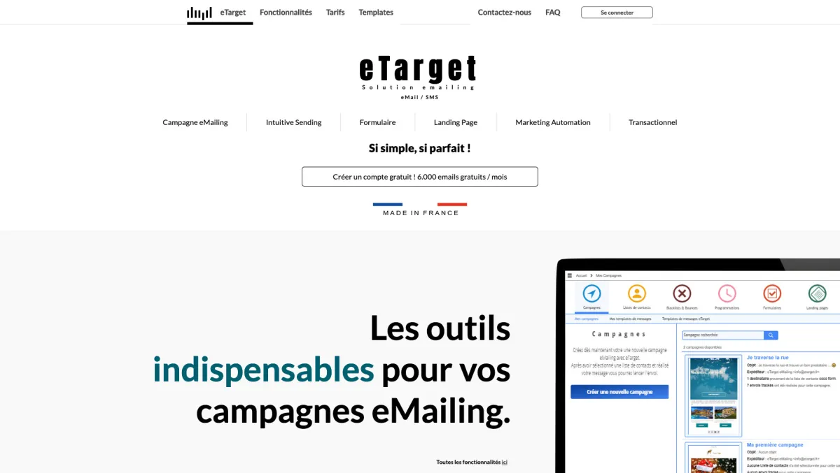 Interface eTarget : fonctionnalités, prix, alternatives