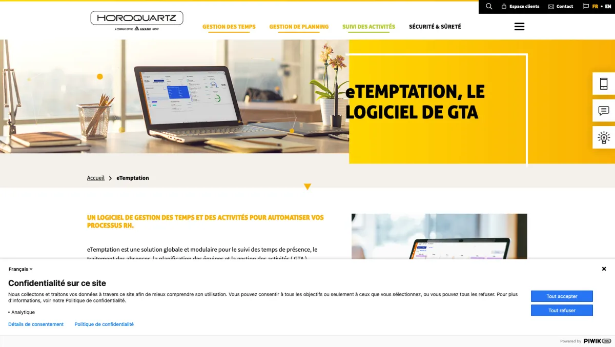 Interface eTemptation : fonctionnalités, prix, alternatives Interface eTemptation : fonctionnalités, prix, alternatives