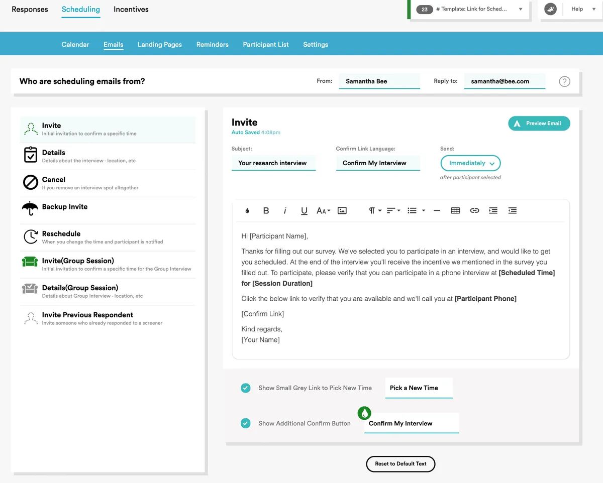 Interface Ethnio: fonctionnalités, prix, alternatives