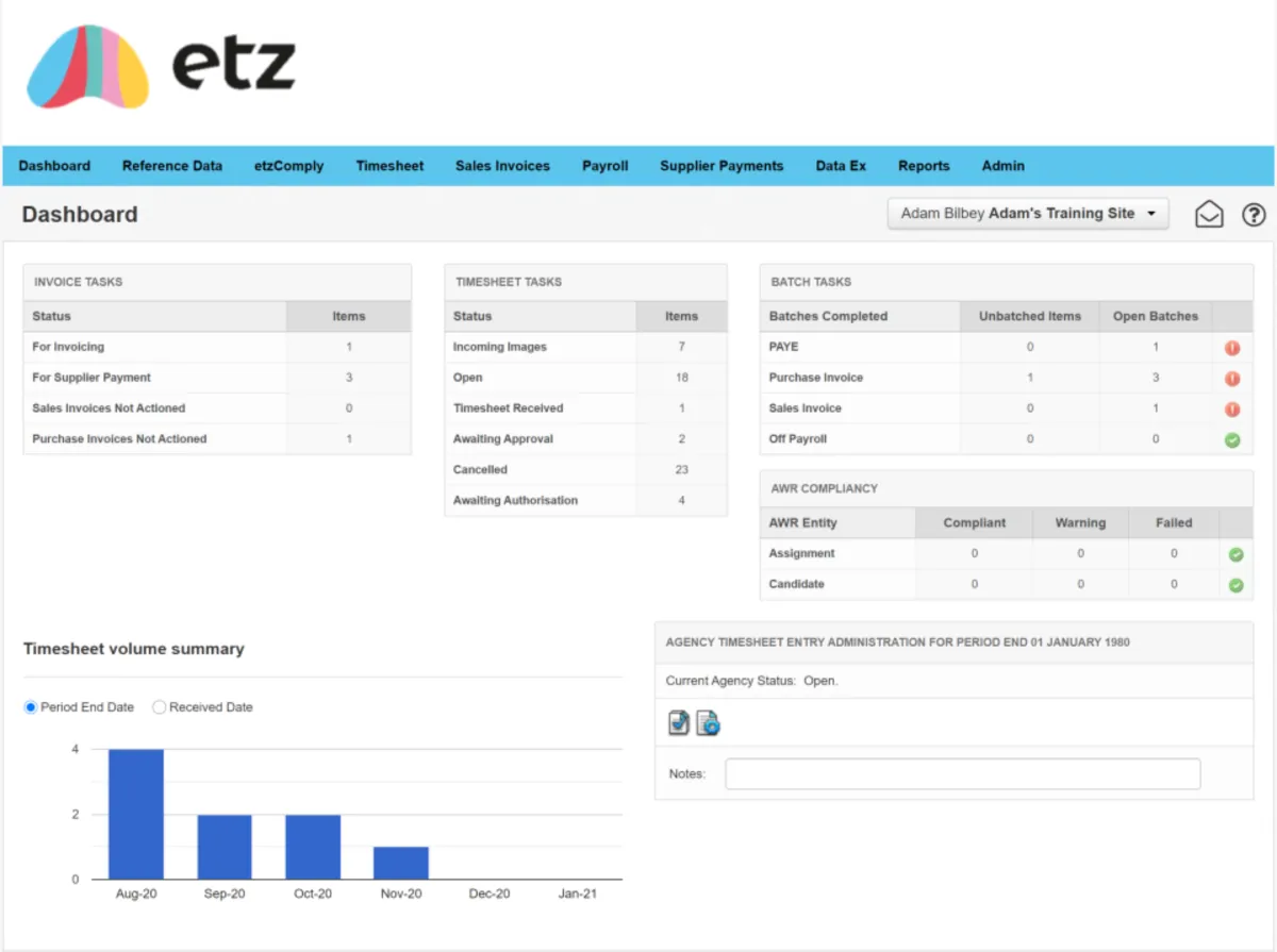 Notre avis sur ETZ Payments : un logiciel d'onboarding / intégration des collaborateurs à découvrir