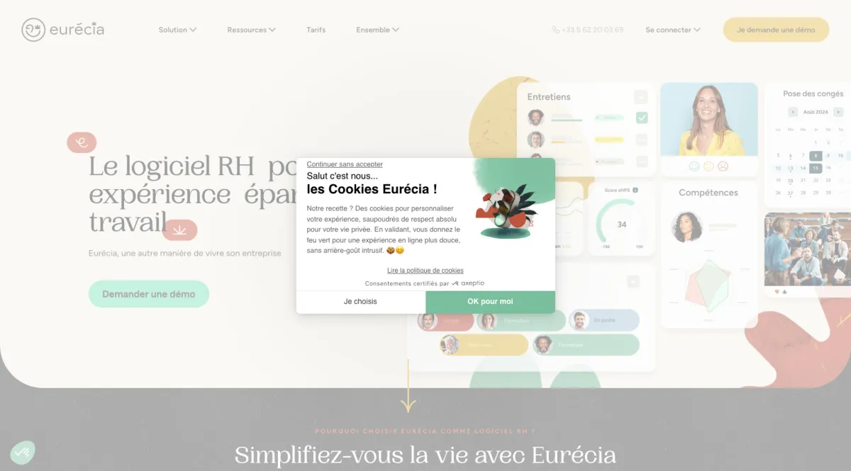 Interface Eurecia Entretien Individuel : fonctionnalités, prix, alternatives