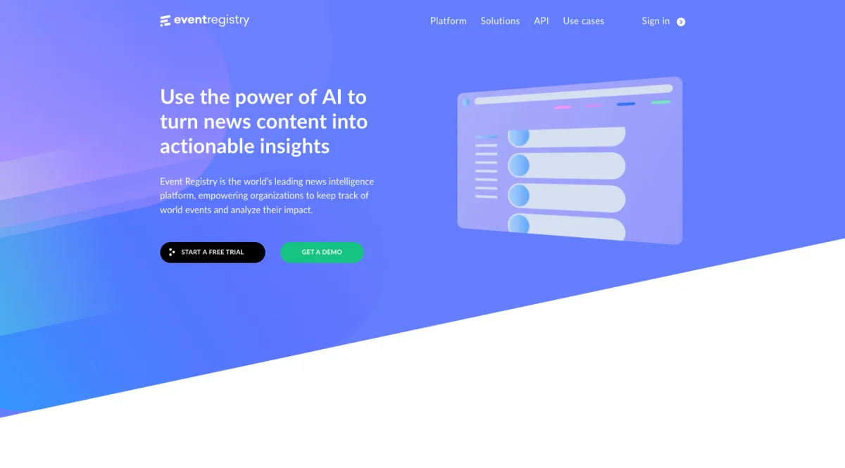 Interface Event Registry : fonctionnalités, prix, alternatives