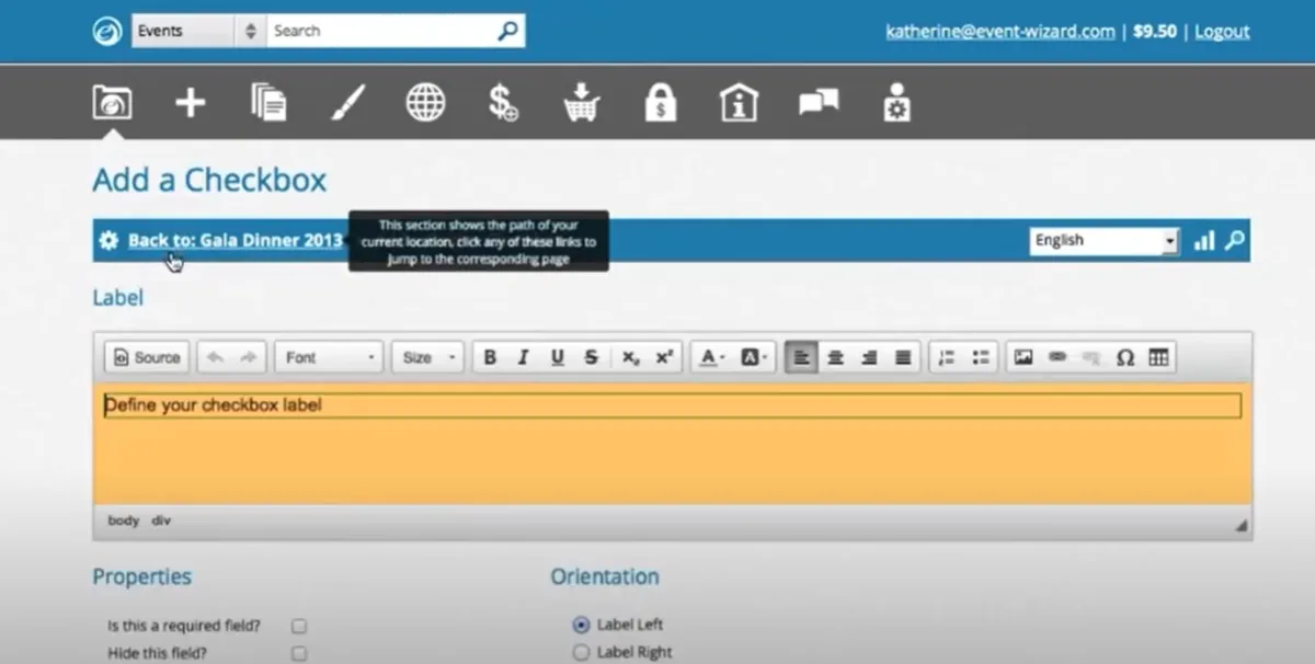 Interface Event Wizard: fonctionnalités, prix, alternatives