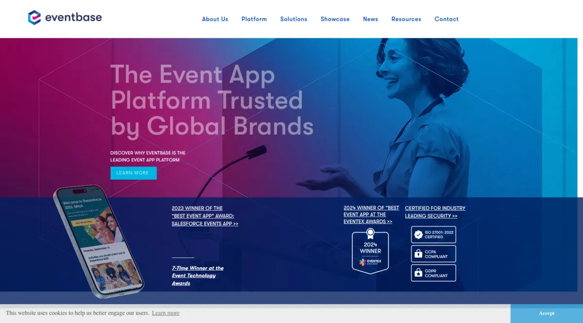 Interface Eventbase : fonctionnalités, prix, alternatives