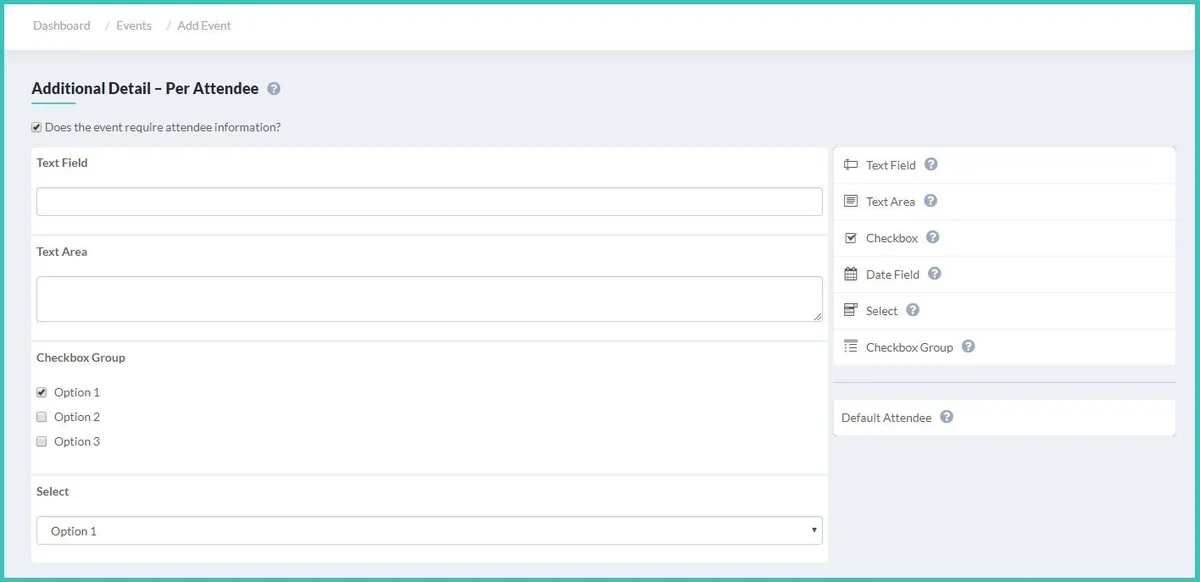 Interface EventBookings: fonctionnalités, prix, alternatives