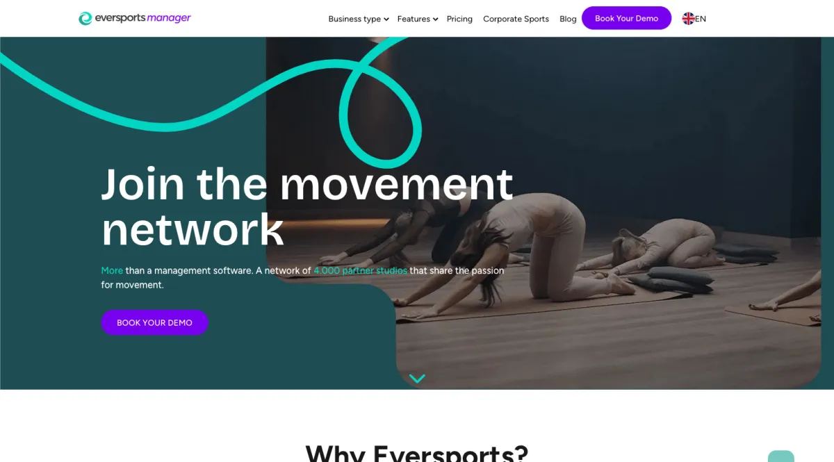 Interface Eversports Manager : fonctionnalités, prix, alternatives