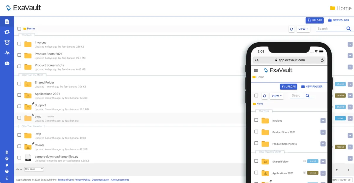ExaVault: avis sur le logiciel de stockage / partage fichiers: fonctionnalités, avantages, inconvénients et tarifs ExaVault: avis sur le logiciel de stockage / partage fichiers: fonctionnalités, avantages, inconvénients et tarifs