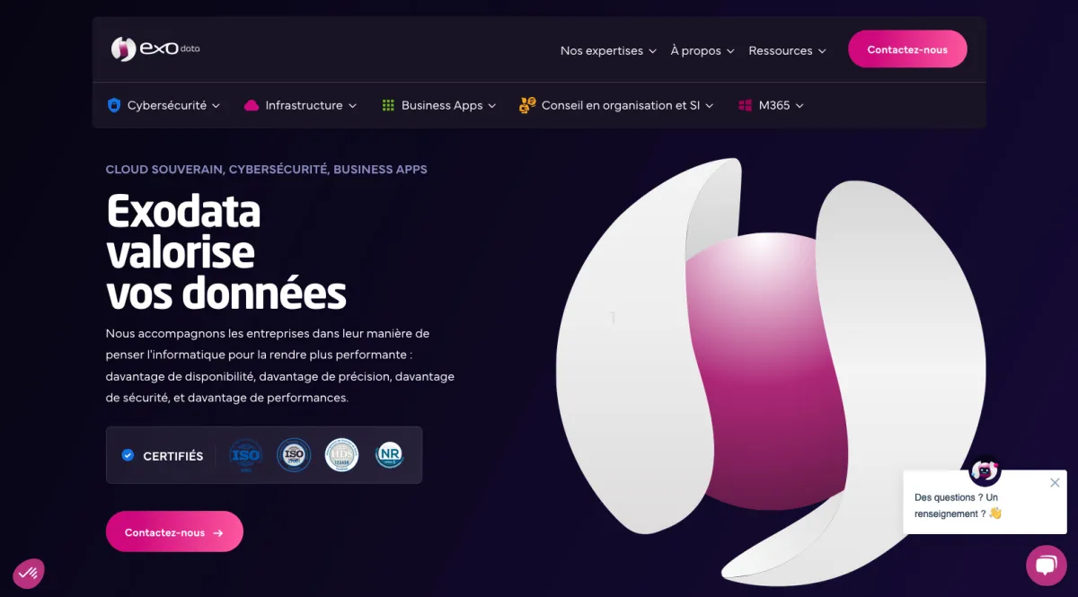 Interface Exomail : fonctionnalités, prix, alternatives
