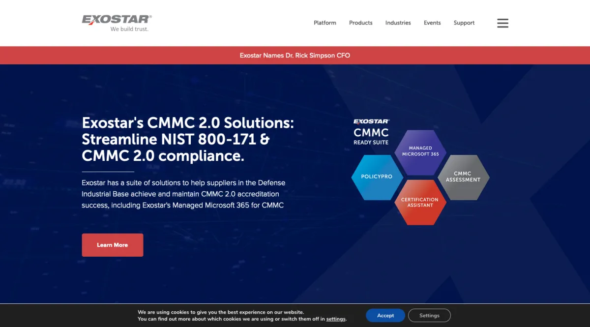 Interface Exostar : fonctionnalités, prix, alternatives