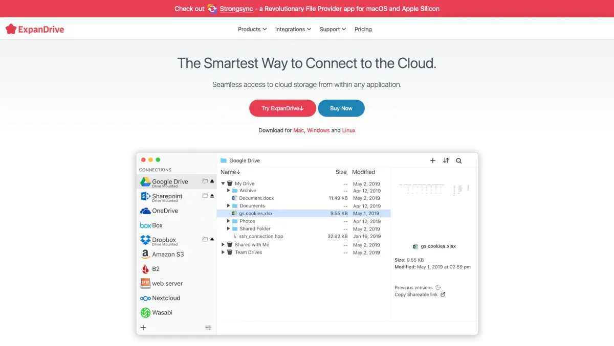 Interface ExpanDrive : fonctionnalités, prix, alternatives