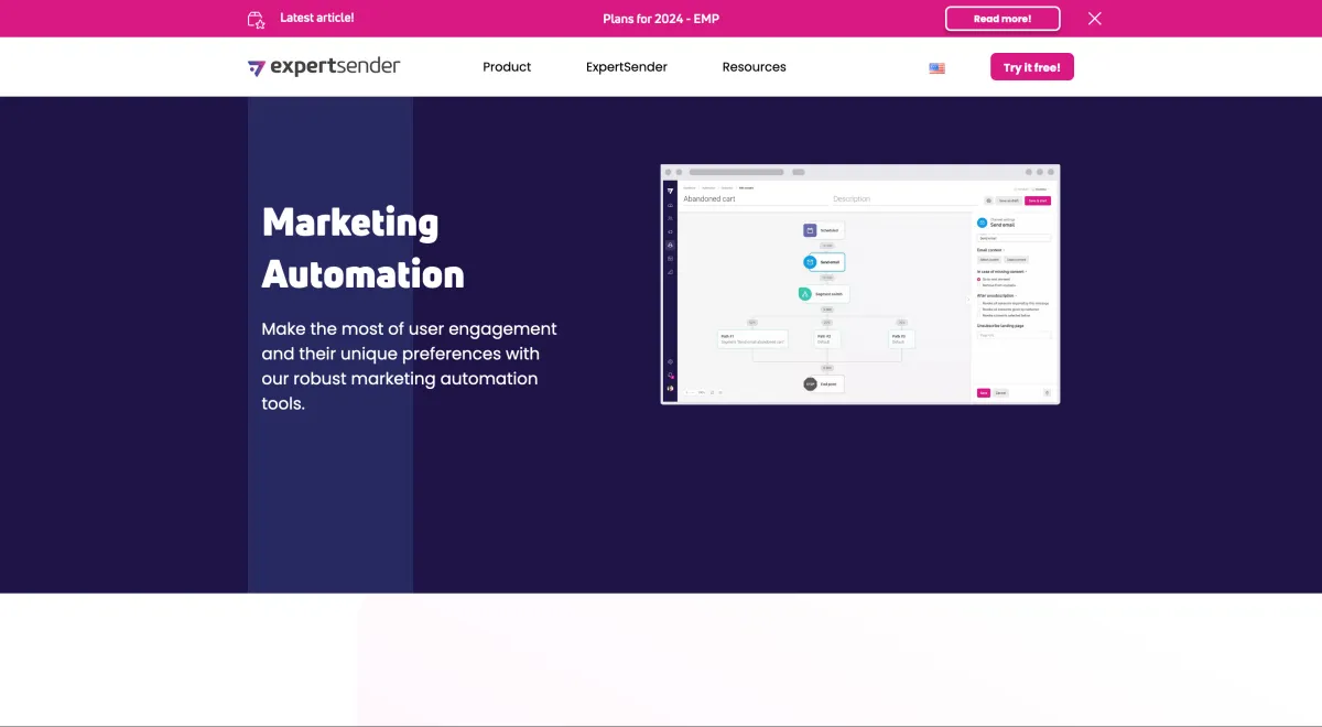 Interface Expertsender : fonctionnalités, prix, alternatives