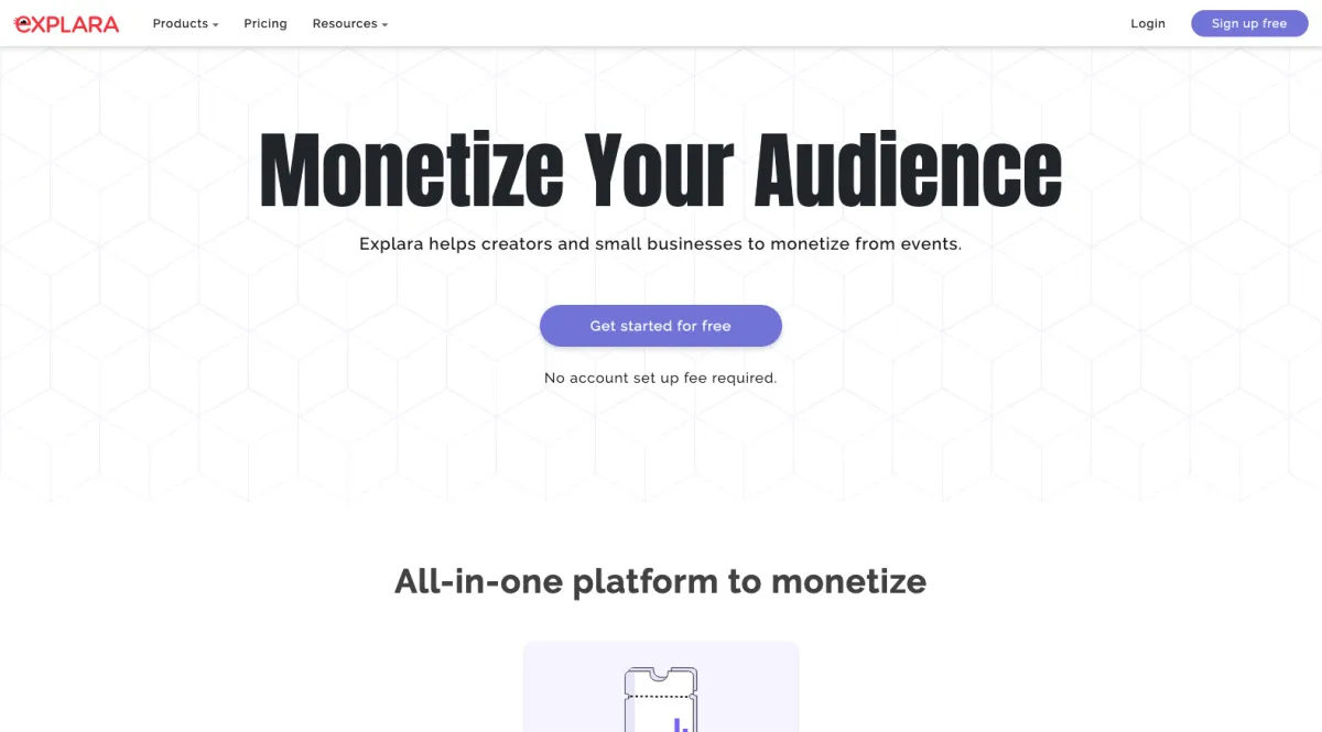 Interface Explara : fonctionnalités, prix, alternatives