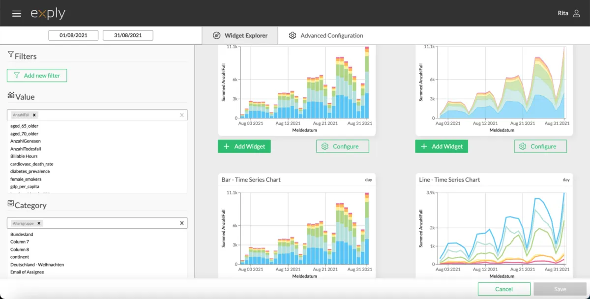 Interface Exply: fonctionnalités, prix, alternatives