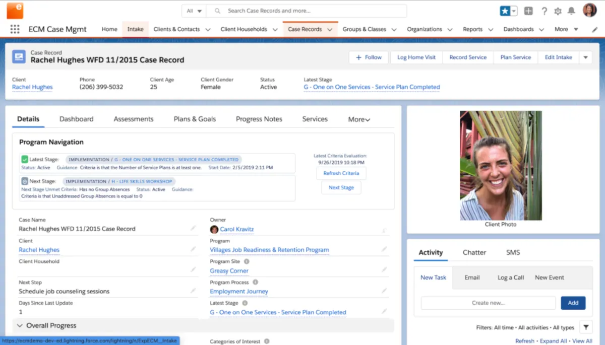 Notre avis sur Exponent Case Management : un logiciel pour gouvernement à découvrir