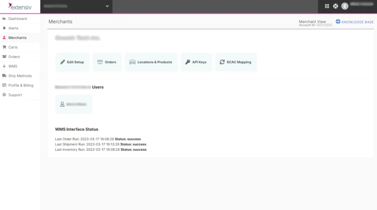 Interface Extensiv Integration Manager: fonctionnalités, prix, alternatives