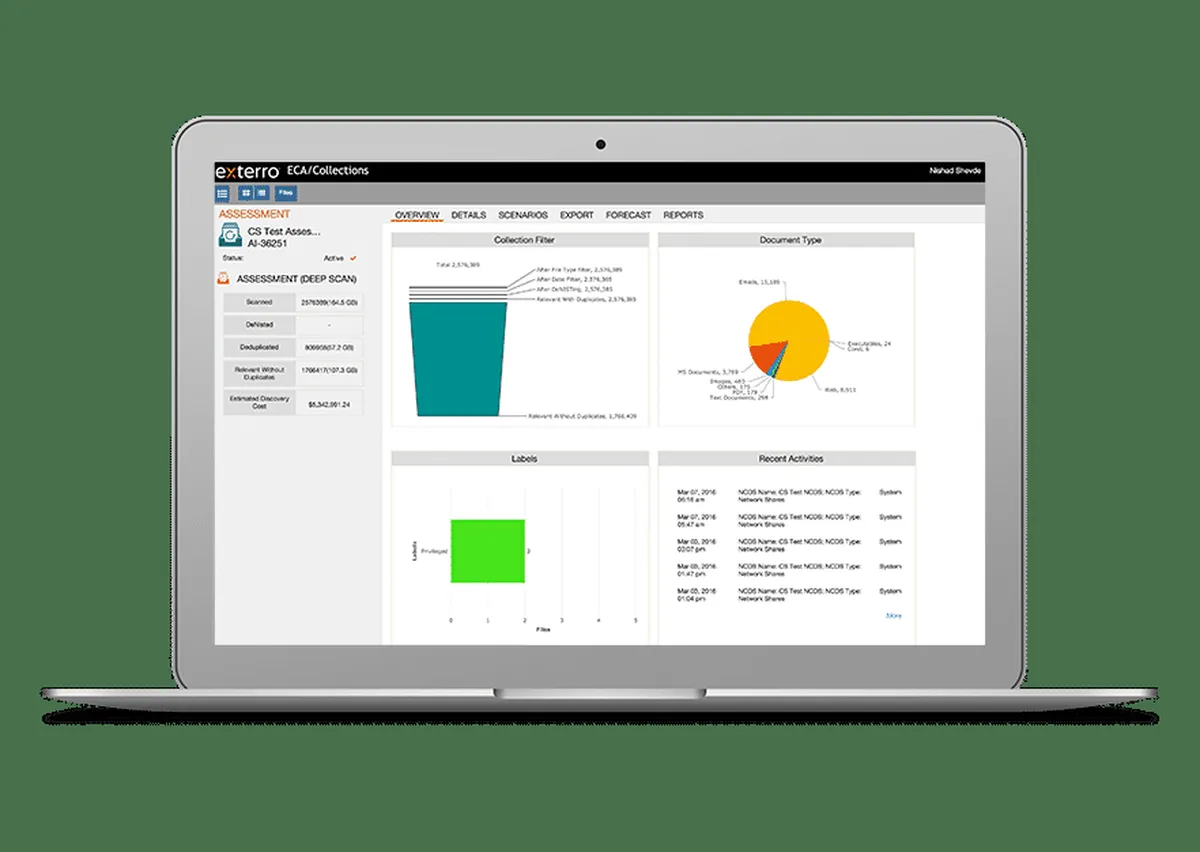 Interface Exterro: image, ergonomie, alternatives Interface Exterro: image, ergonomie, alternatives