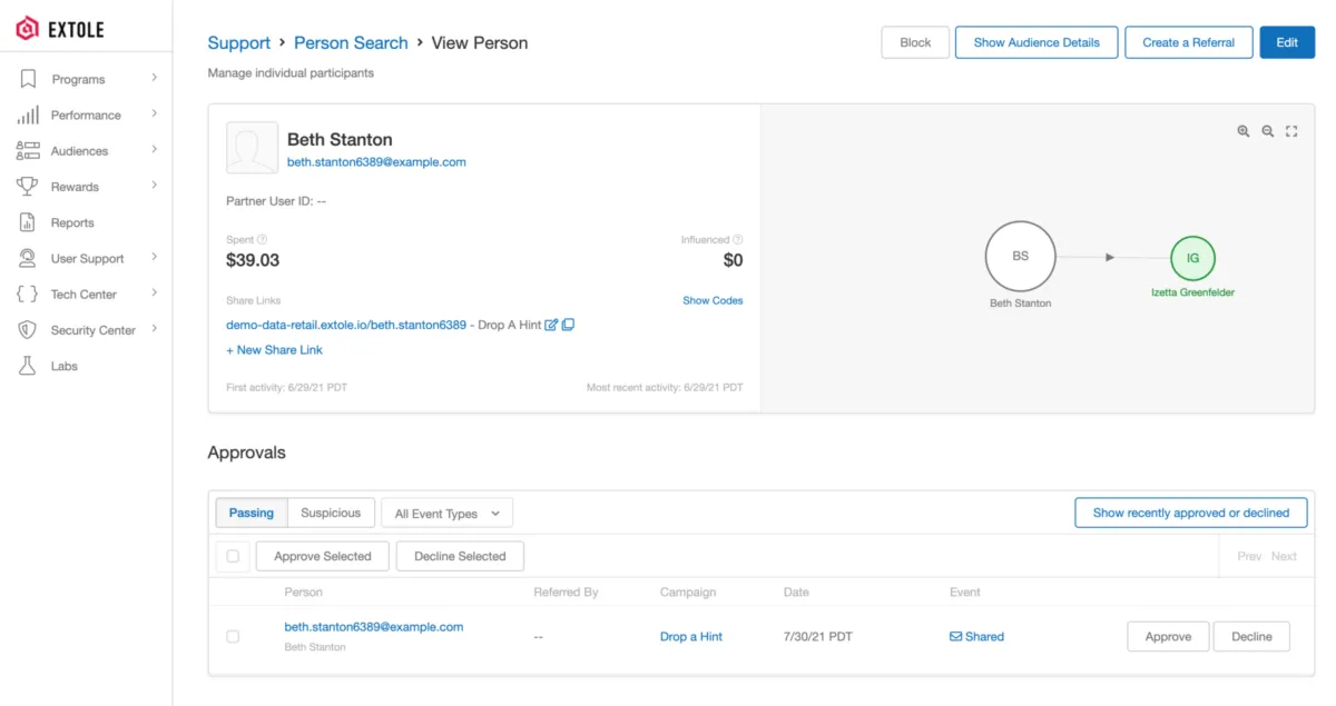 Notre avis sur Extole : un logiciel d'affiliation (referral marketing) à découvrir
