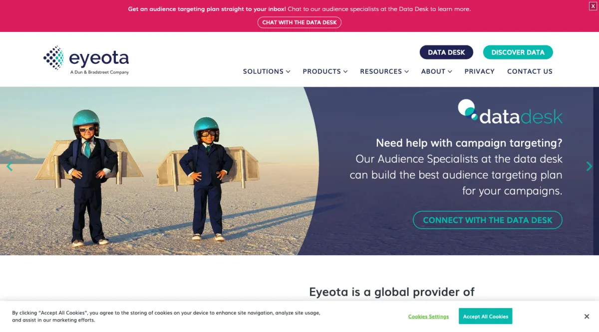 Interface Eyeota : image, ergonomie, alternatives