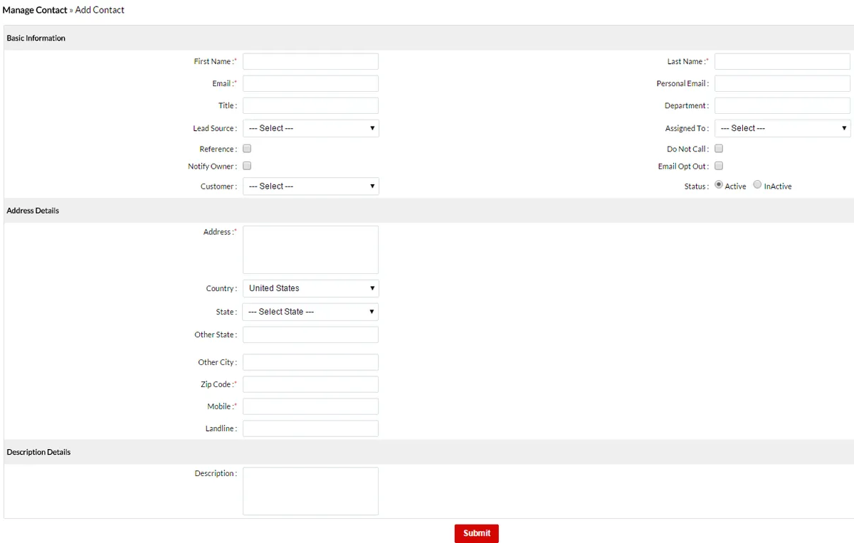 Interface eZnet CRM: fonctionnalités, prix, alternatives