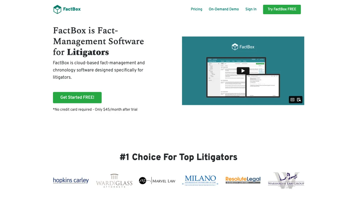 Interface FactBox : fonctionnalités, prix, alternatives Interface FactBox : fonctionnalités, prix, alternatives