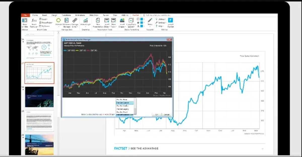 Interface FactSet: image, ergonomie, alternatives